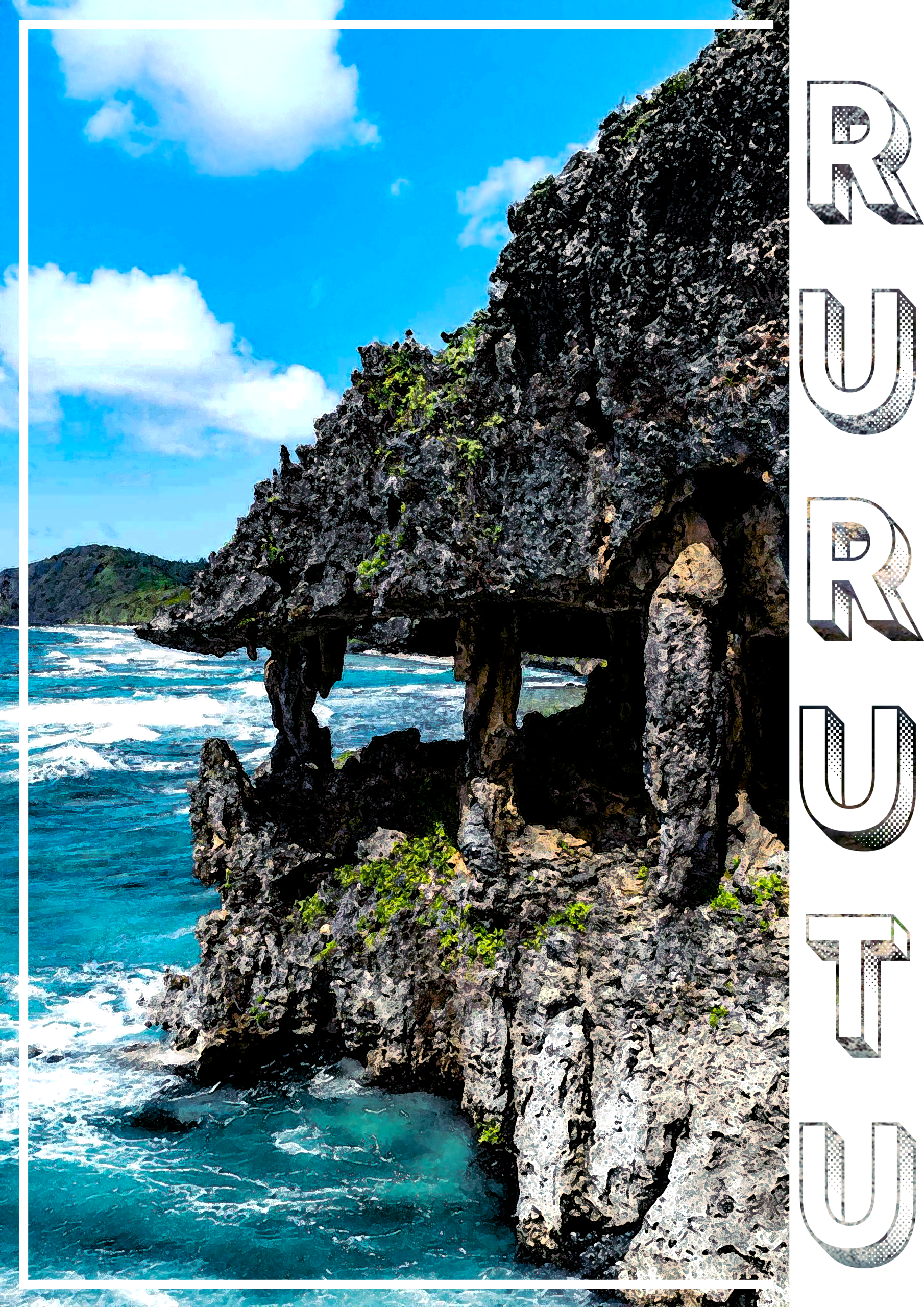 Carte Rurutu grotte