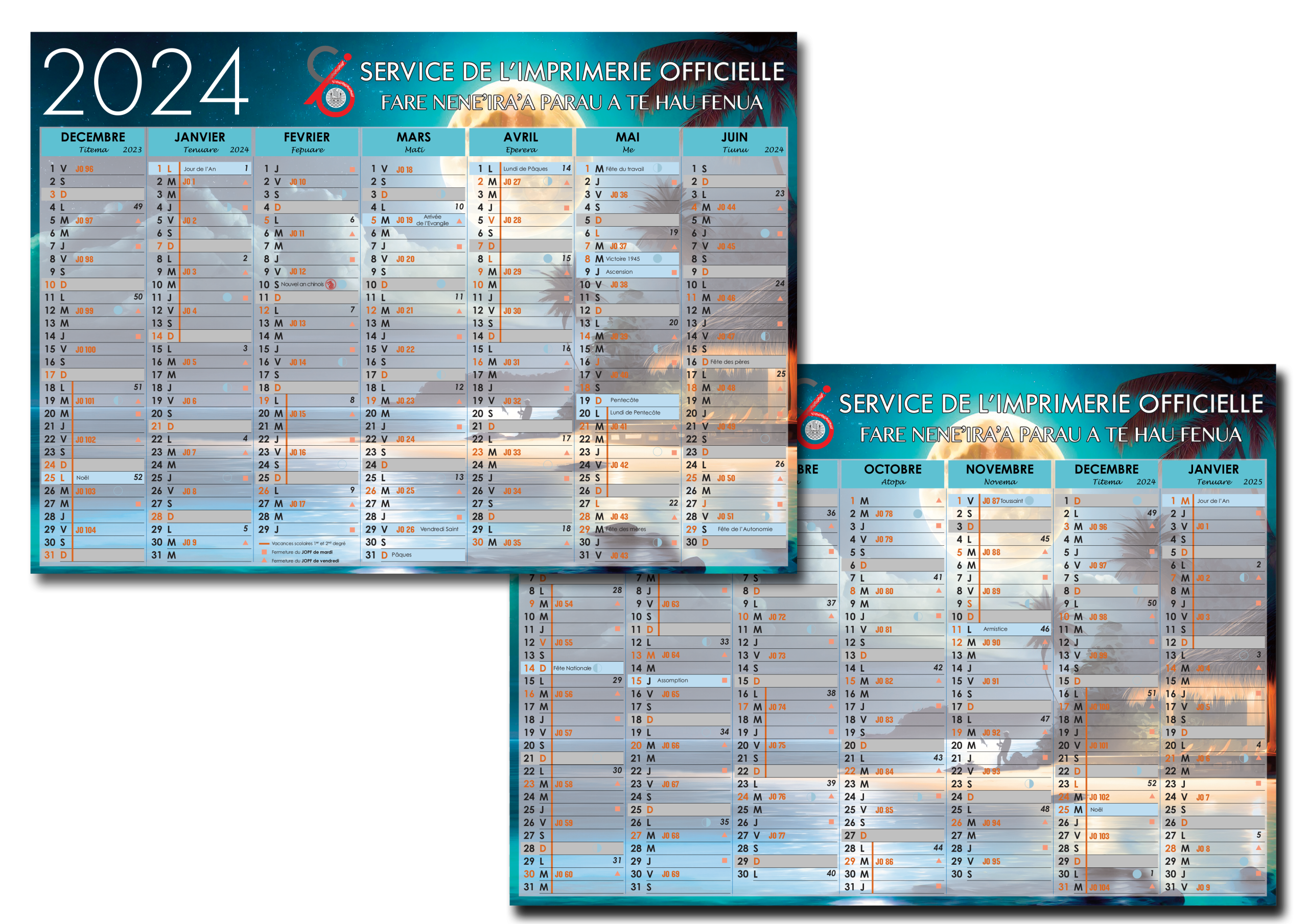 Calendrier 2024 — Éphéméride